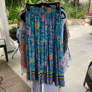 Floral Bohemian Skirt - Size XL